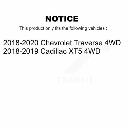 Kugel Front Rear Wheel Bearing & Hub Assembly Kit For Chevrolet Traverse Cadillac XT5 4WD K70-101814